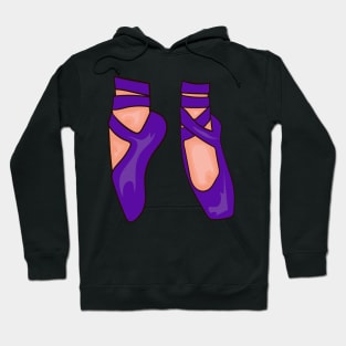 Purple Ballet Shoes Hoodie